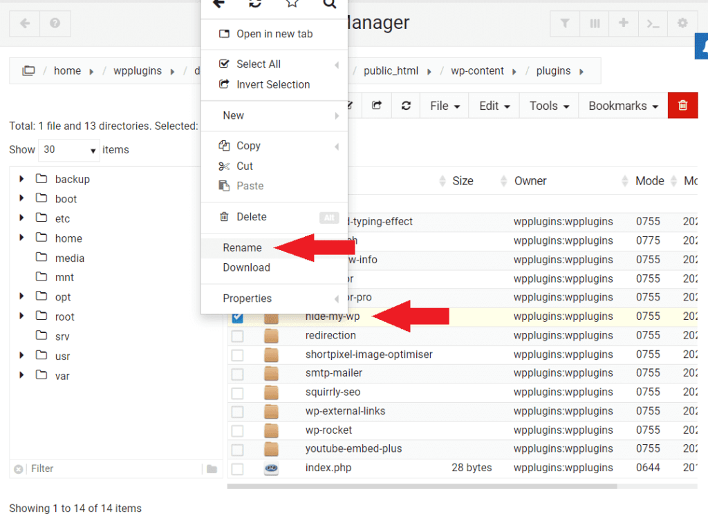 Disable WP Ghost By FTP