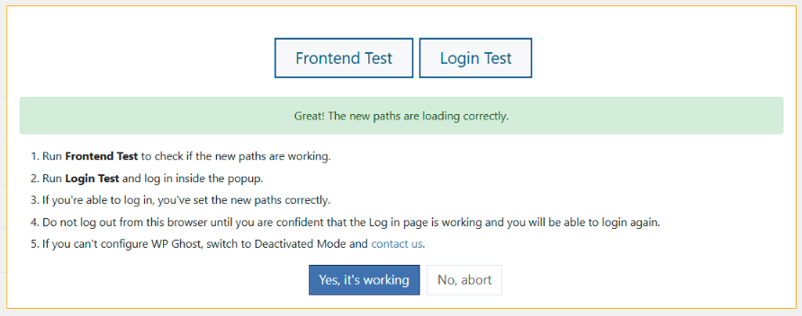Frontend Test Success
