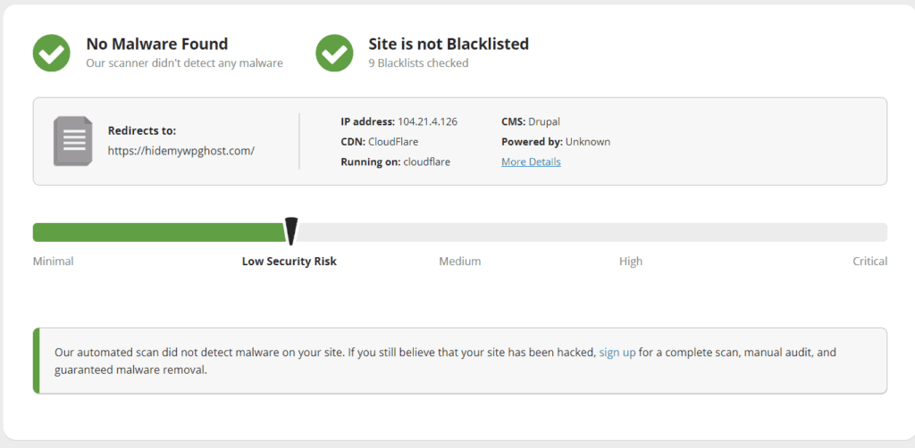 Website Security Check