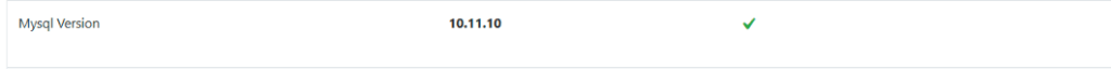MySql Version