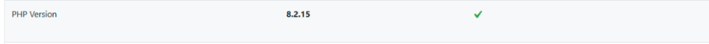 PHP Version