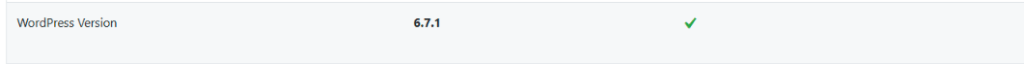 WordPress Version