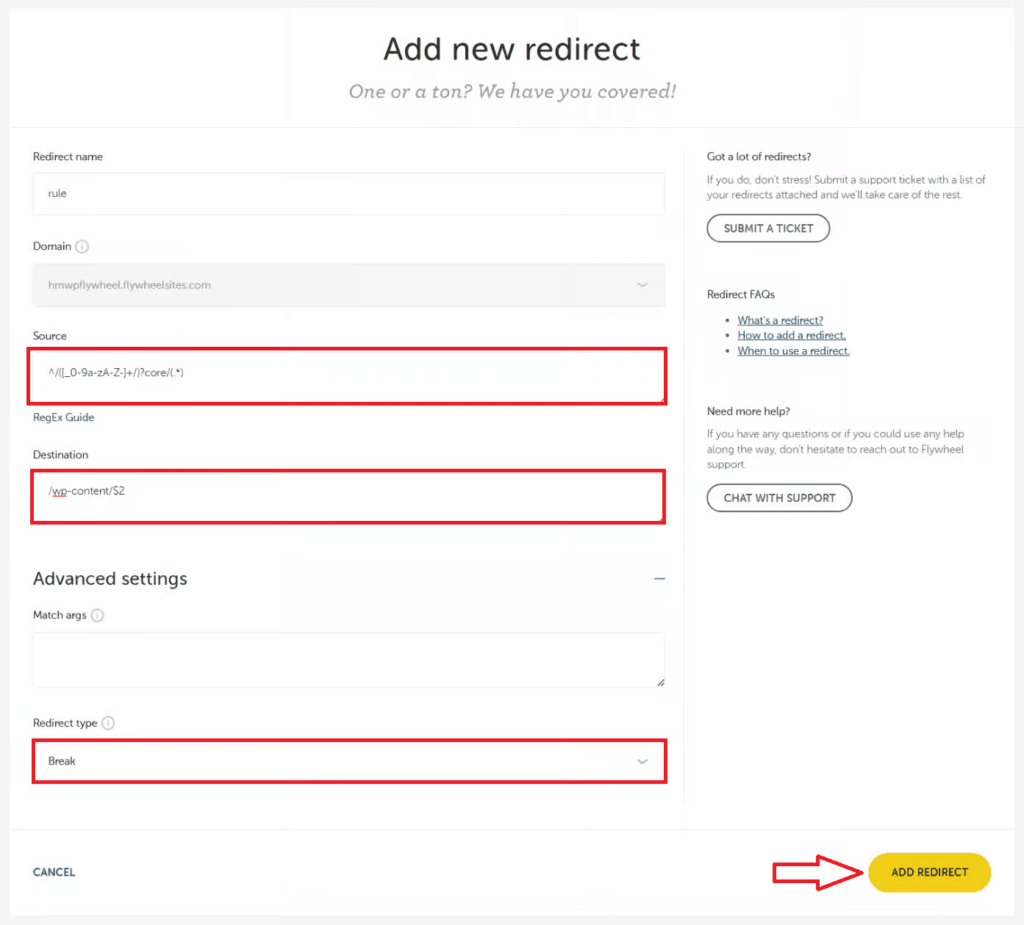 Flywheel Server Config