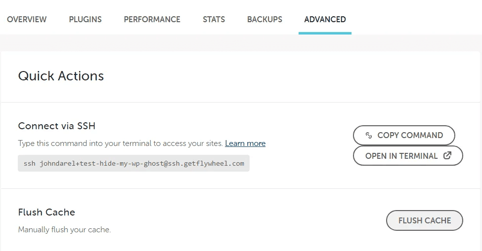 Clear the Flywheel Cache