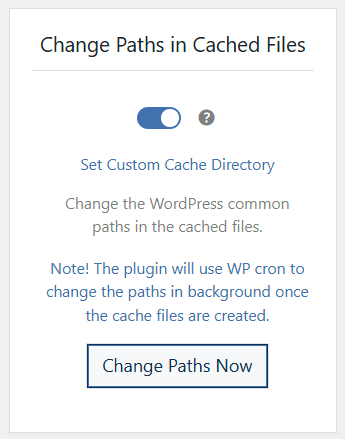 Change Paths in Cache Files