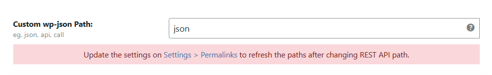 WP Ghost > Change Paths > API Security