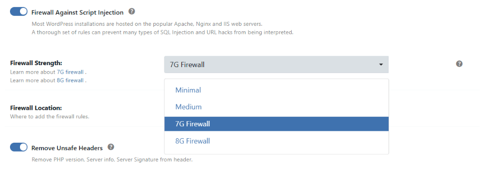 Activate 7G Firewall
