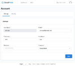 Cloud Panel Settings