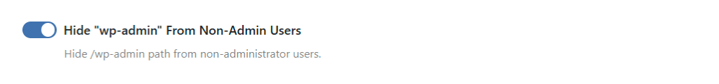 Hide "wp-admin" from Non-Admin Users