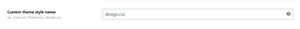 Custom Theme Style Name
