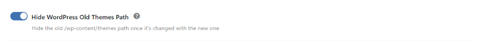 Hide WordPress Old Themes Path