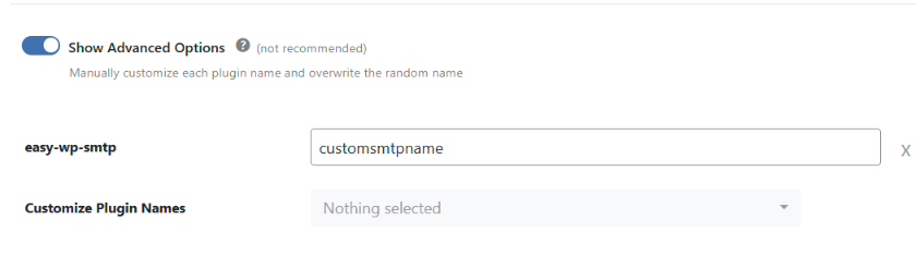 Activate Advanced Options