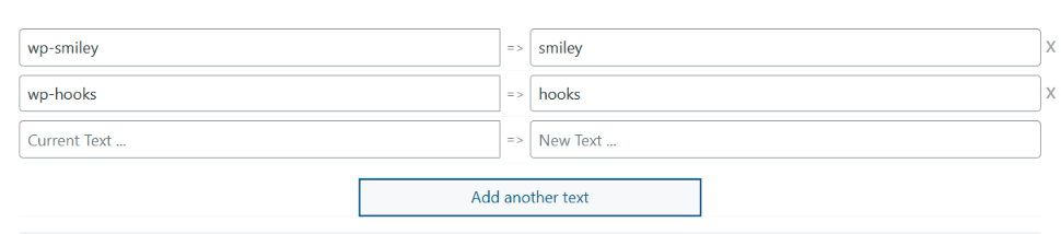 Add New Text Mapping