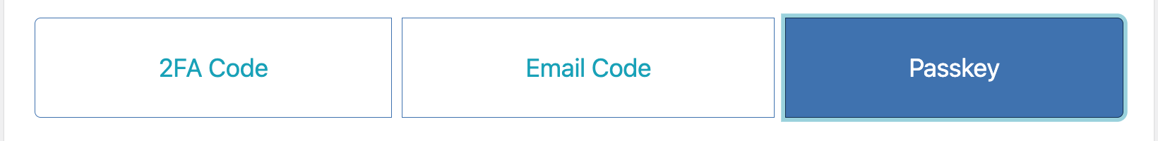 Activate 2FA Passkey