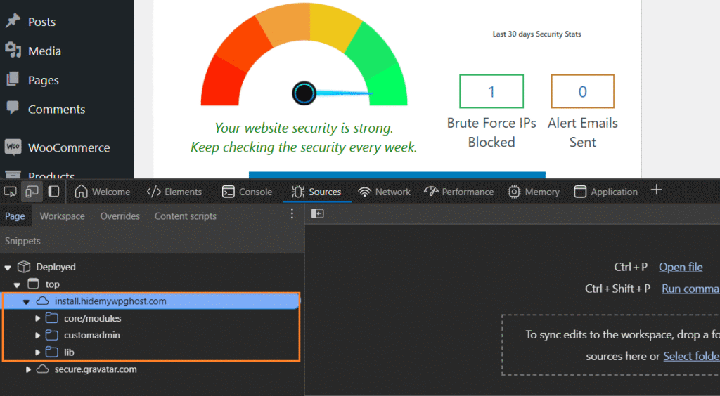 Change Paths in Admin Dashboard