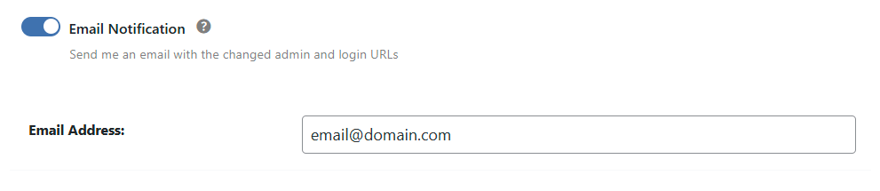Activate Email Notification