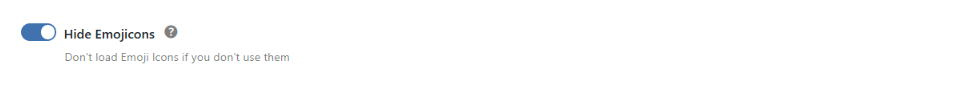 Hide WordPress Emoji Icons