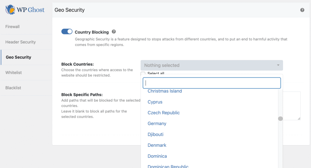 Country Blocking for bad bots and attacks