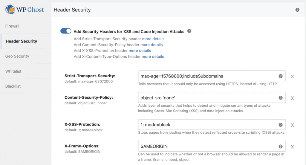 Header Security for e-commerce