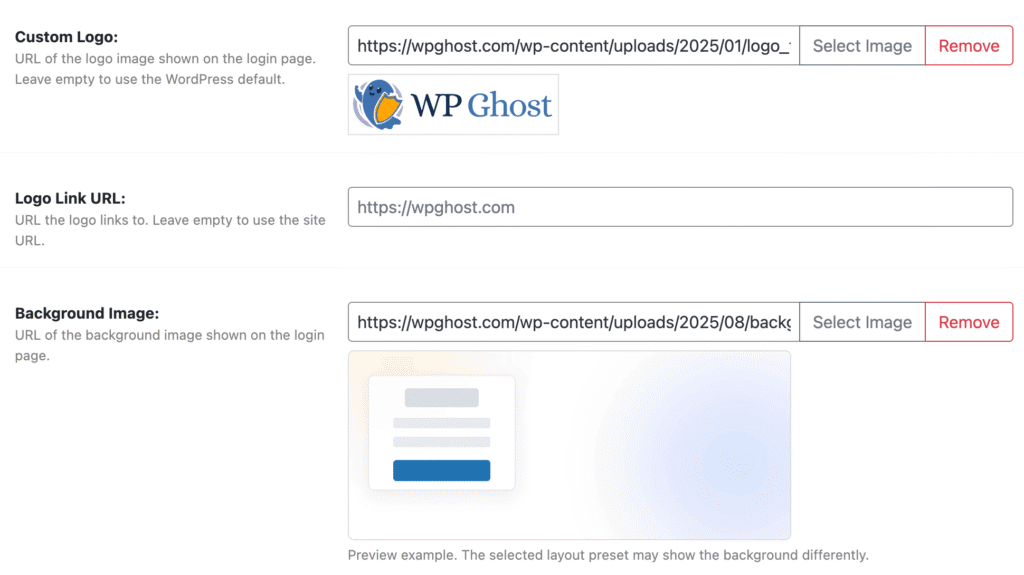 Login Logo and Background Customization